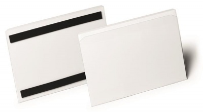 Logistické vrecko, magnetické, A5, hotizontálne, DURABLE "HARD COVER", priehľadné