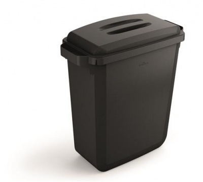 Odpadkový kôš, 60 l, plastový, DURABLE "DURABIN ECO", čierna