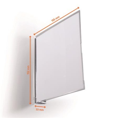 Informačná tabuľka, 149x149 mm, magnetická, DURABLE, priehľadná