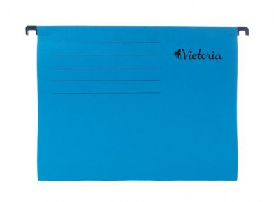 Závesné zakladacie dosky, kartónové, A4, VICTORIA OFFICE, modré