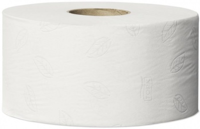 Toaletný papier, T2 systém, 2 vrstvový, priemer: 18,8 cm, Advanced, TORK "Mini Jumbo", biely