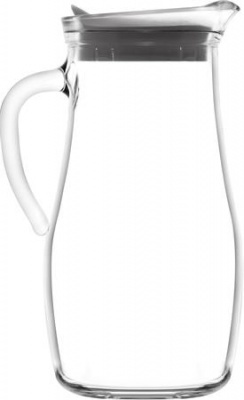 Sklenený džbán, s vekom, sklo, 1,8 l