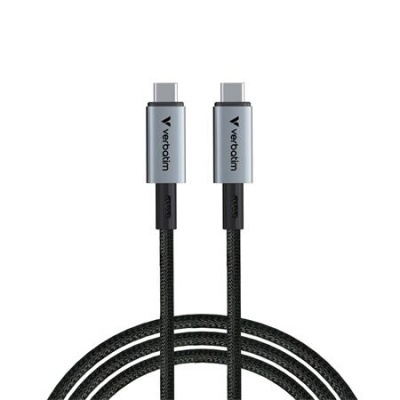 USB kábel, USB-C – USB-C, 1,2 m, 240 W, VERBATIM, čierny