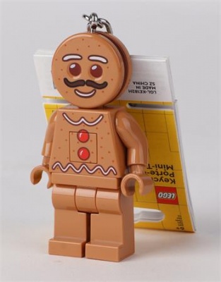 Kľúčenka, s LED svetlom, LEGO "Gingerbread Man"