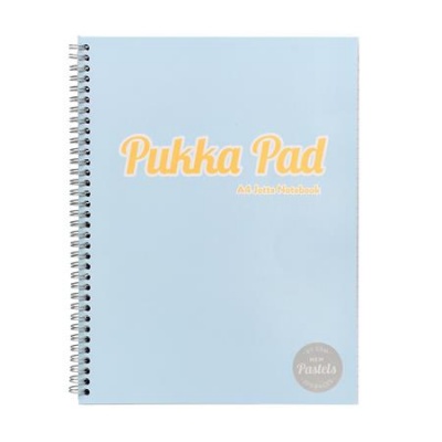 Špirálový zošit, A4, linkovaný, 100 listov, PUKKA PAD "Pastel Jotta Pad", mix farieb
