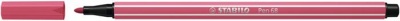 Popisovač, 1 mm, STABILO "Pen 68", jahodovo červený