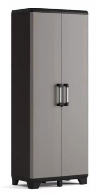 Skriňa na náradie, vysoká, plastová, KETER "Pro", čierna-sivá