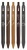 Gélové pero, 0,33 mm, stláčací mechanizmus, ZEBRA "Sarasa Clip Coffee", 5 rôznych farieb